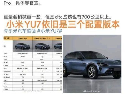 小米YU7来袭，SUV市场变局在即，SU7车主苦等还是转投新宠？