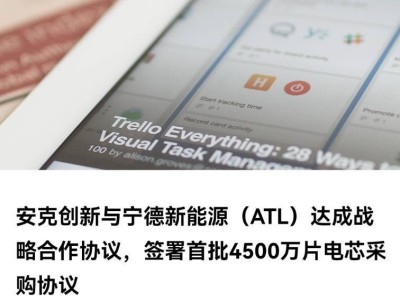 安克创新与宁德新能源达成电芯采购战略合作，保障充电宝安全