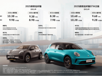 2025款欧拉好猫家族焕新上市，智能升级，续航安全，共筑绿色出行新未来