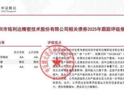 铭利达债券评级稳定但债务压力陡增，未来经营如何破局？