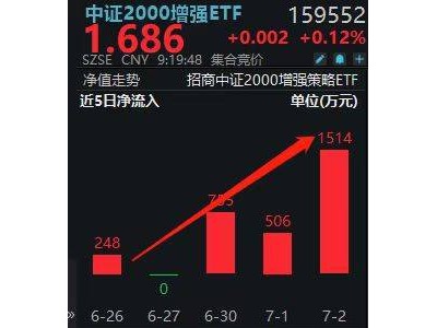 小市值策略风靡！招商中证2000增强ETF年内规模暴增近6倍引关注