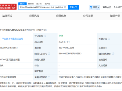 平安资本领衔，33亿私募股权投资基金正式成立！