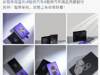 智界产品总监展示新车标并@雷军，随后删除，称车标将赠老车主