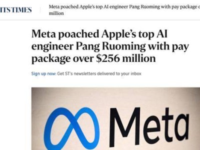 Meta豪掷超2亿美元，力邀苹果AI团队核心庞若鸣加盟