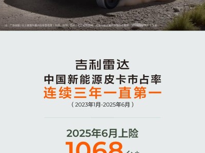 新能源皮卡崛起！吉利雷达纯电皮卡挑战燃油霸主地位