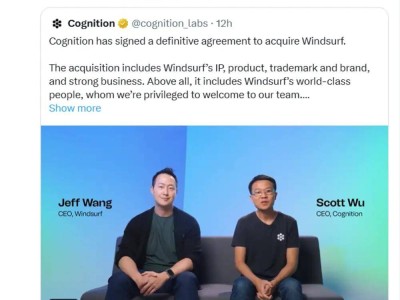 谷歌豪掷172亿抢AI团队，Windsurf闪电解体后被Cognition接手