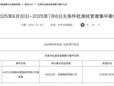 KKR拿下大窑汽水85%股权，中国饮料市场再迎资本巨头