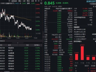 金融科技板块震荡，159851ETF午后微跌资金却大举买入超3.5亿份！
