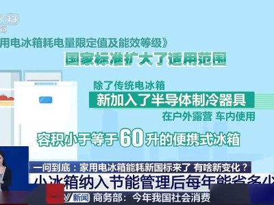 家电新国标：电冰箱节能大考，一年可省百亿度电