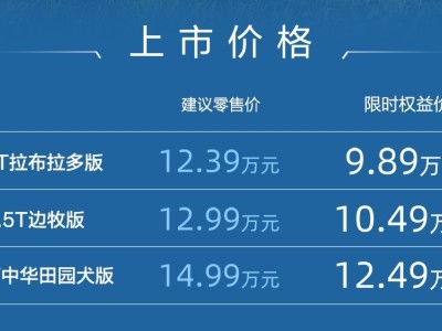 哈弗大狗2026款升级上市 限时权益价9.89万起
