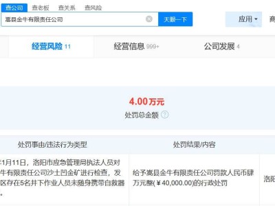 中金黄金投资版图揭秘：多家子公司因安全问题被罚