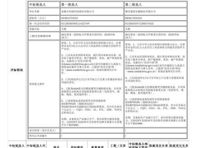 广东电力开发光伏组件采购，晶澳与横店东磁激烈竞价，谁将胜出？