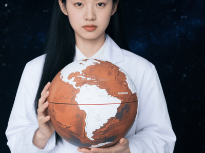 火星北极揭秘：永久水冰盖夏日微融，探寻红色星球生命线索