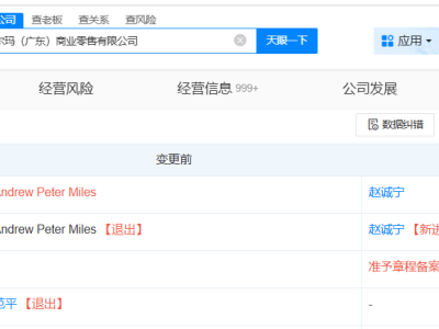 沃尔玛多家子公司高管近期密集变动
