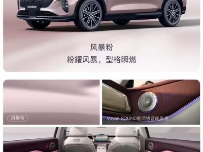 岚图汽车新增“风暴粉”“辉月青”车色，超舒适纯电SUV 8月底上市