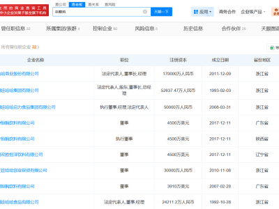 宗馥莉仍为娃哈哈集团第二大股东
