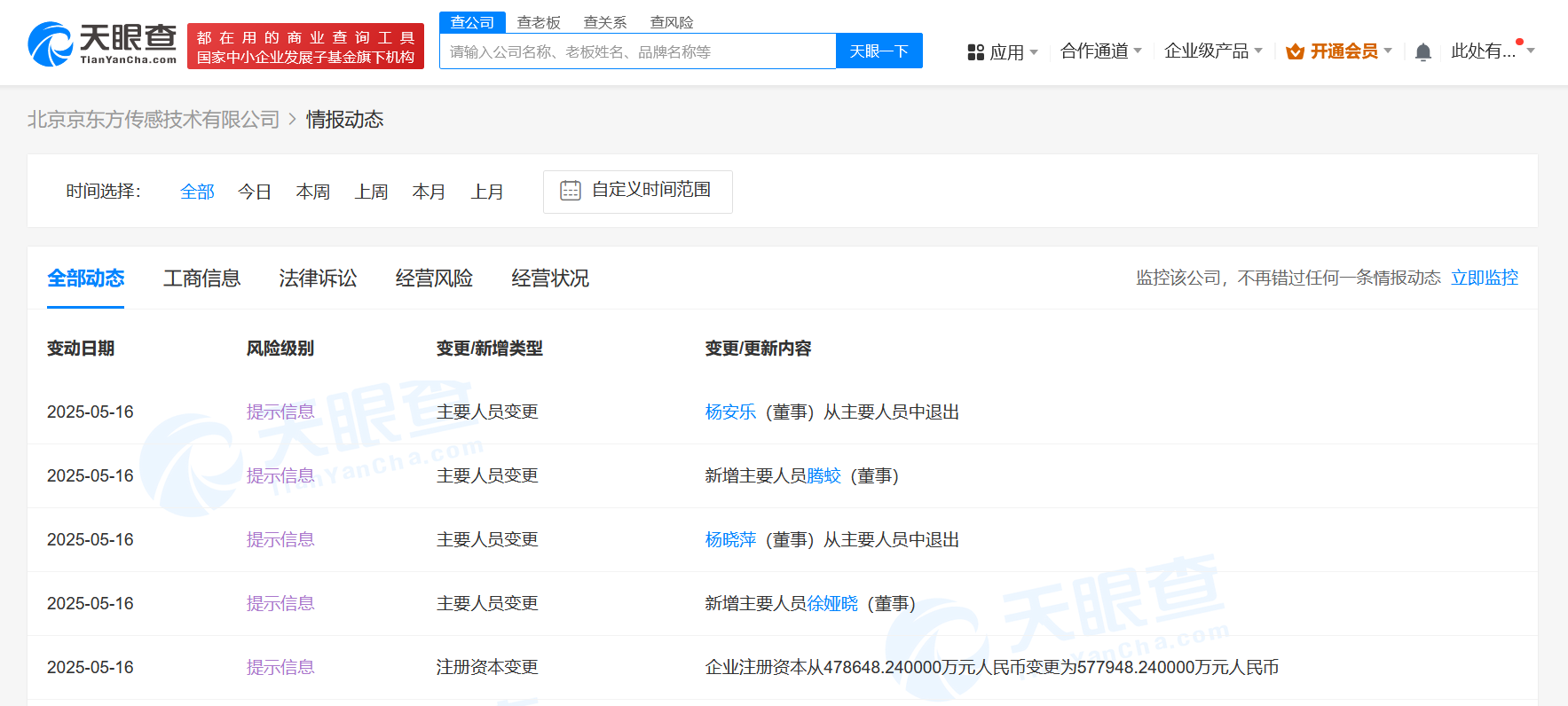 京东方传感技术北京公司增资近10亿 京东方传感技术北京公司增资至57.79亿