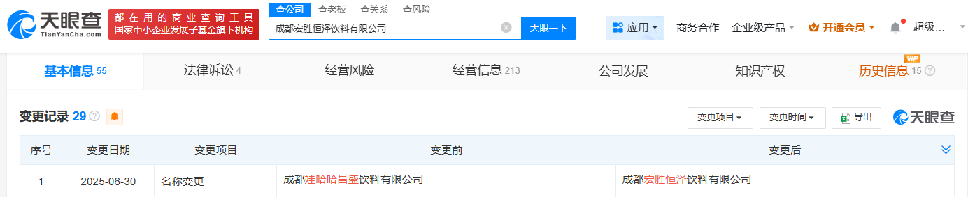 宗馥莉已接管多家父亲名下公司 宗馥莉名下关联210余家公司