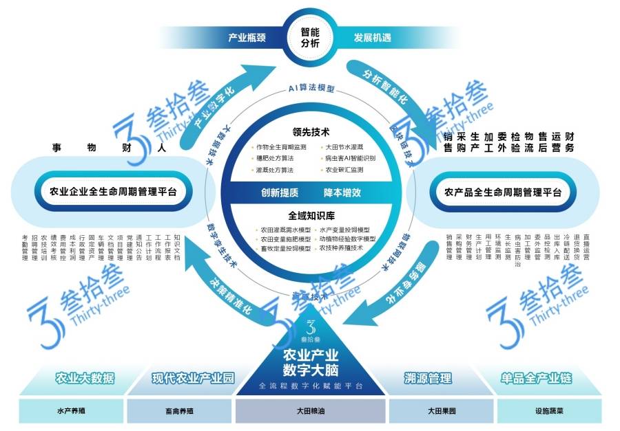 江苏叁拾叁农业产业数字大脑