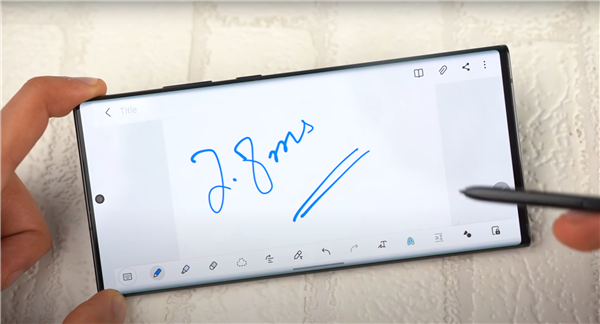 取代Note坐实?三星Galaxy S22 Ultra手写笔延迟低至2.8毫秒