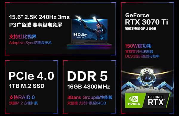 华硕ROG枪神6游戏本上架:12代i9+RTX 3070Ti