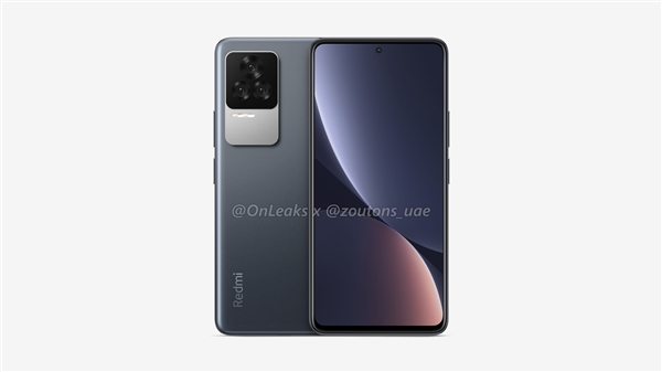 下月登场!Redmi K50 Pro渲染图曝光:居中打孔+阶梯三摄