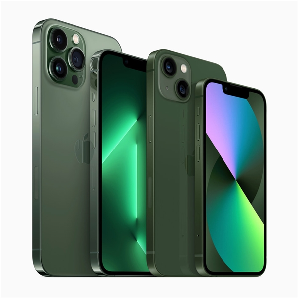 iPhone 13系列新增苍岭绿:7999元起!苹果正全力生产