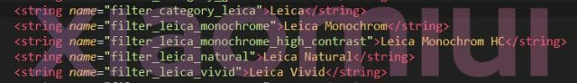 Xiaomi Leica Effects in Mi Code
