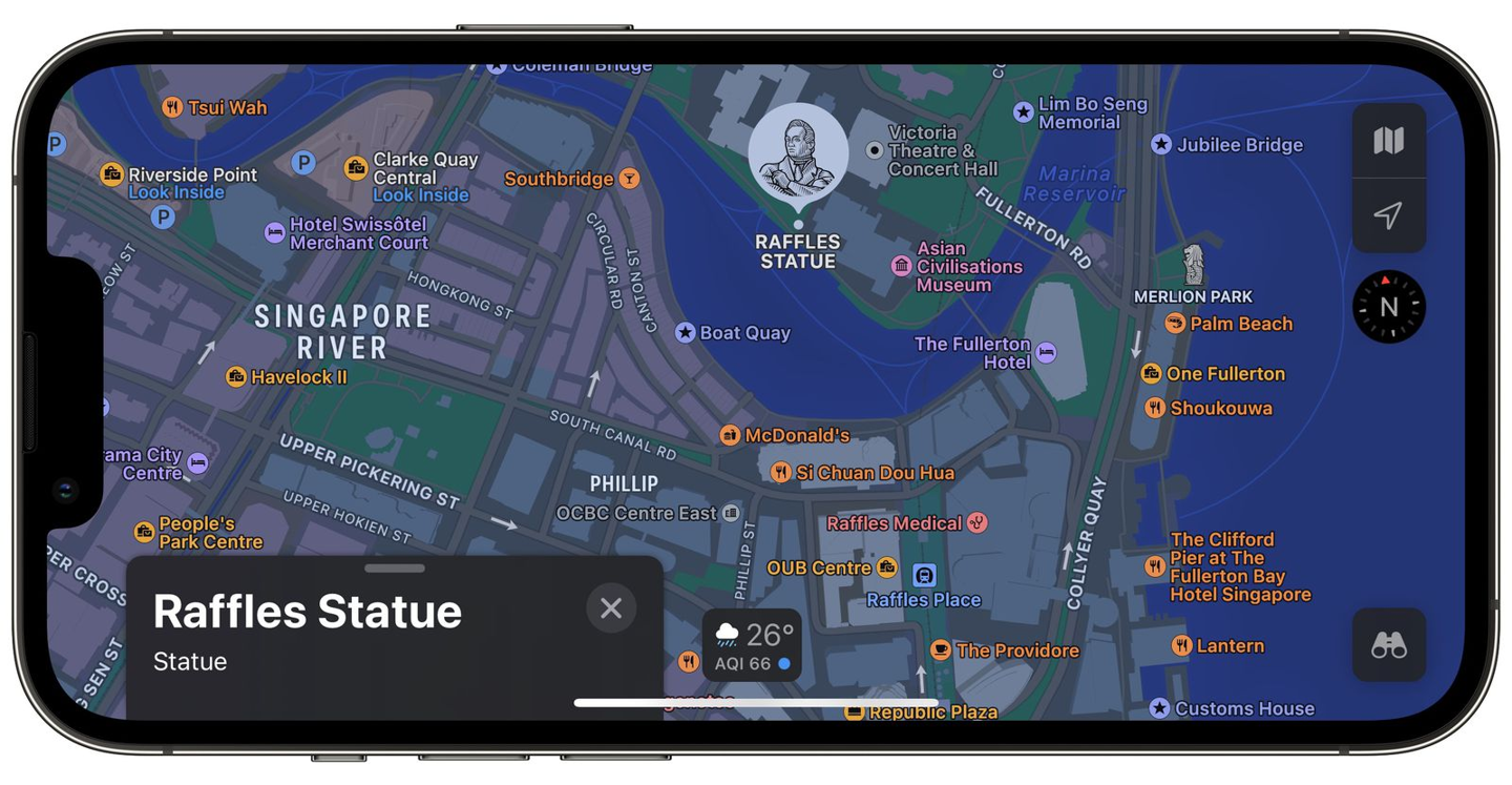 重新设计后，苹果地图 Apple Maps 现已支持德国和新加坡