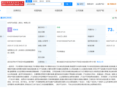 东风汽车联手多家企业共创新公司，汽车用品领域注册资本达千万