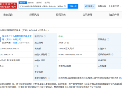 红土科创战投基金正式成立，12.75亿资金助力科技创新