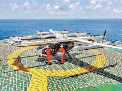 我国eVTOL“凯瑞鸥”海上石油平台运输首飞成功！