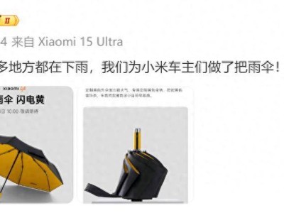 小米车主专属晴雨伞引热议：169元定价售罄，网友调侃“车规级”品质