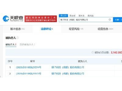 锤子科技再陷被执行风波，累计标的超2142万元