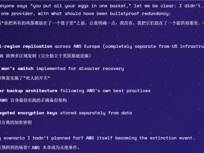 AWS误删用户十年数据，工程师揭露真相并转向其他云服务