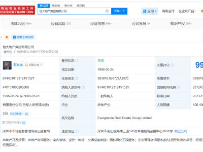 恒大地产等被执行27.1亿