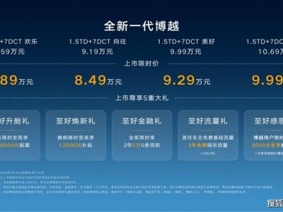 全新博越上市：五大升级，打造家庭快乐出行首选SUV