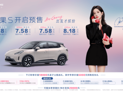 孟子义助力缤果S全球首秀，新能源座驾预售价亲民6.88万元起