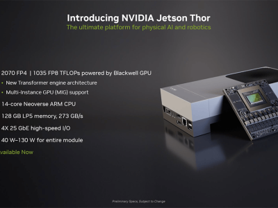 英伟达发布新一代人形机器人“大脑”Jetson Thor，AI算力高达2070 TFLOPS