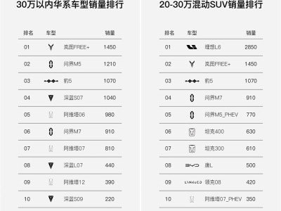 岚图FREE+热销成家庭出行新宠，8月单月销量稳居华系车型榜首