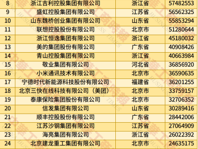 2025中国民营企业500强榜单揭晓，谁领风骚？