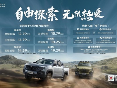 长安猎手K50全系上市：智能四驱续航破千，共创新能源皮卡新风尚