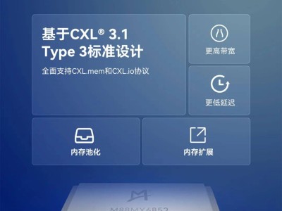 澜起科技新推CXL 3.1 MXC芯片M88MX6852，加速解耦式内存架构革新