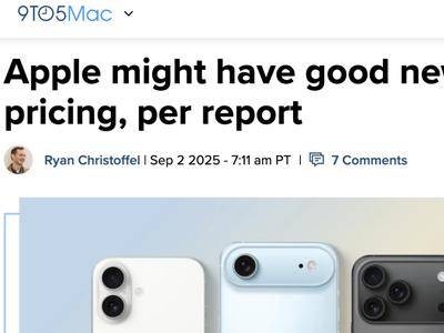 iPhone 17系列定价曝光：整体持稳，仅Pro款因存储升级上调100美元