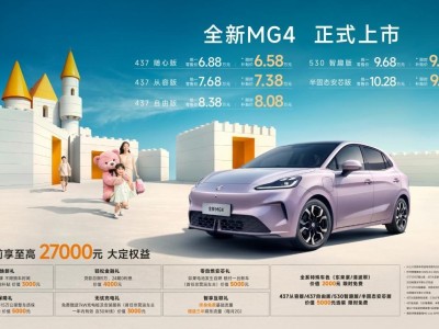 售价6.58万起！全新MG4携半固态电池与OPPO智行系统登场，重塑10万级电车体验