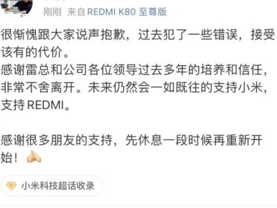 王腾从双料总经理到被辞退：曾多次泄密引争议，雷军给足体面难掩惋惜