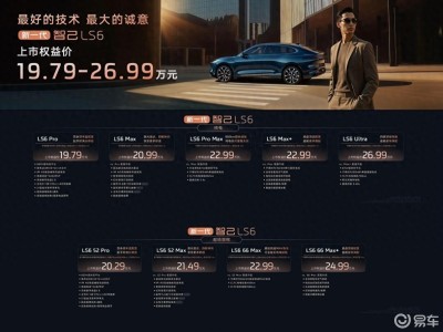 新一代智己LS6携超级增程等黑科技登场，19.79万起售，20万级SUV市场迎新强将
