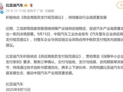 中汽协倡议获积极响应！比亚迪、理想、蔚来等车企携手共建共赢生态
