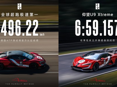 全球限量30台！仰望U9 Xtreme首发，3019马力破纽北7分大关