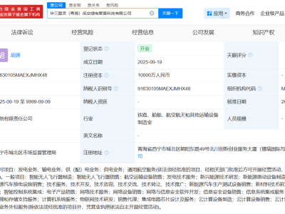 中国五矿集团在青海成立低空绿电智算科技公司 注册资本1亿
